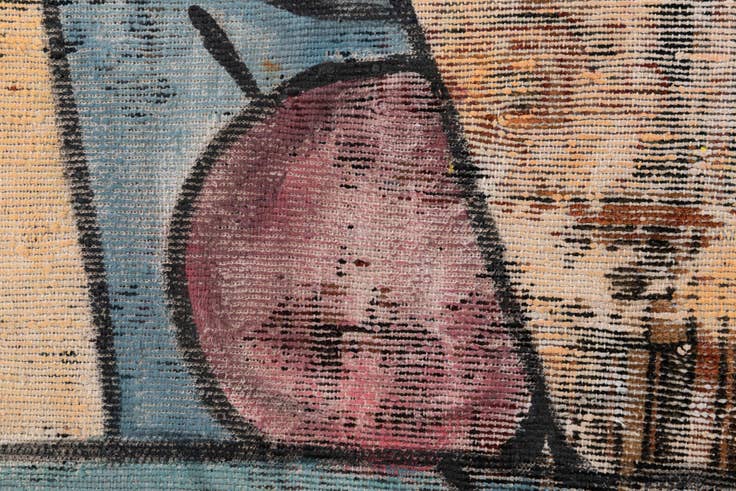 Detail image of 3' 2 x 5' Hand Knotted Ultra Vintage Persian Wool Rug