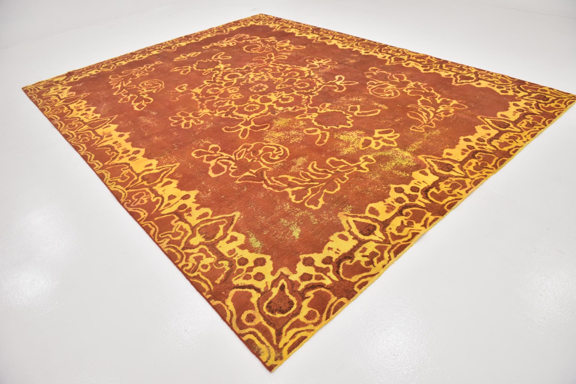 9' 8 x 12' 8 Hand Knotted Ultra Vintage Persian Wool Rug