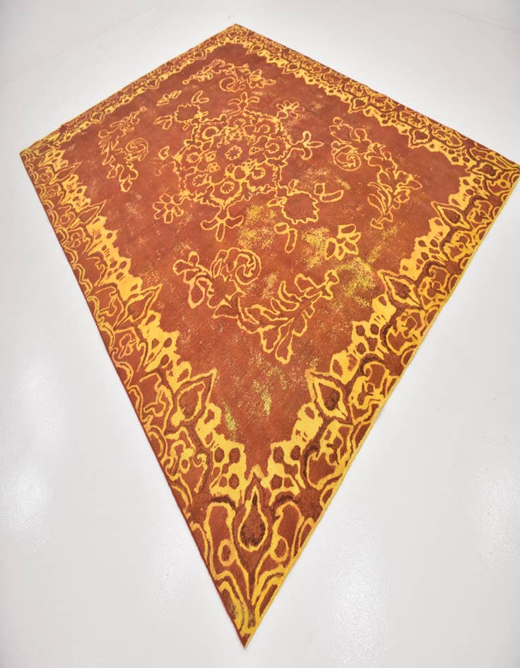 Detail image of 9' 8 x 12' 8  Hand Knotted Ultra Vintage Persian Wool Rug