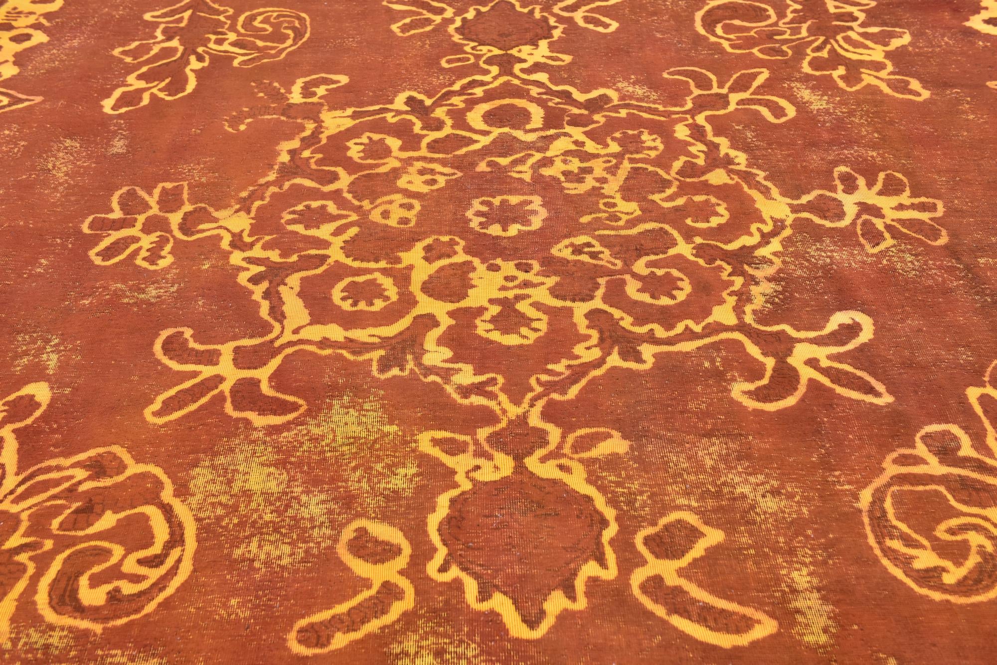 9' 8 x 12' 8 Hand Knotted Ultra Vintage Persian Wool Rug