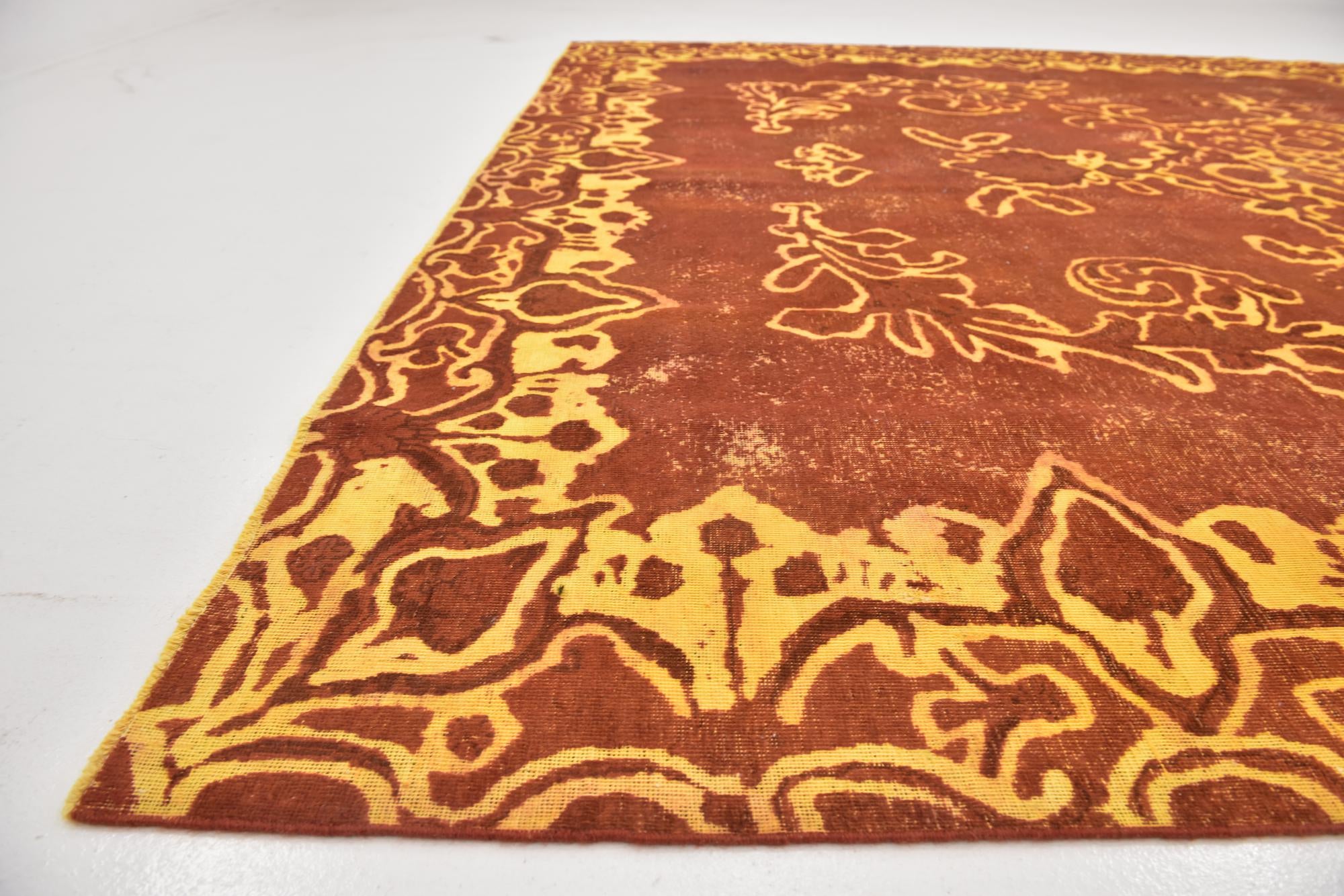 9' 8 x 12' 8 Hand Knotted Ultra Vintage Persian Wool Rug
