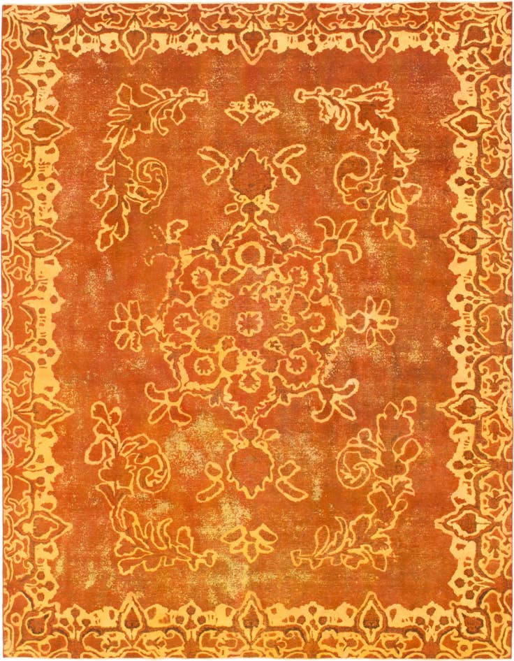Detail image of 9' 8 x 12' 8 Hand Knotted Ultra Vintage Persian Wool Rug