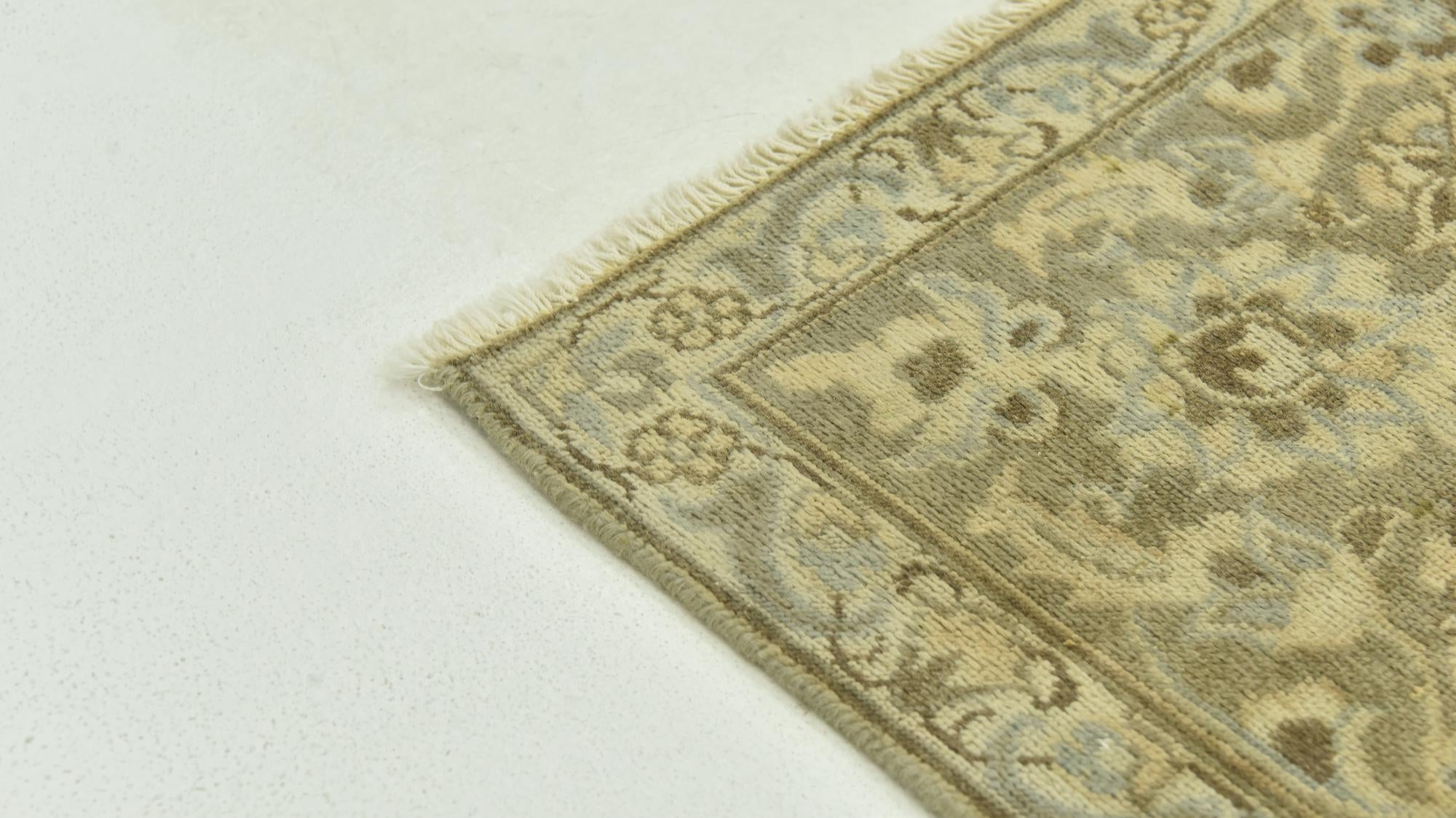 9' 3 x 12' 6 Hand Knotted Ultra Vintage Persian Wool Rug