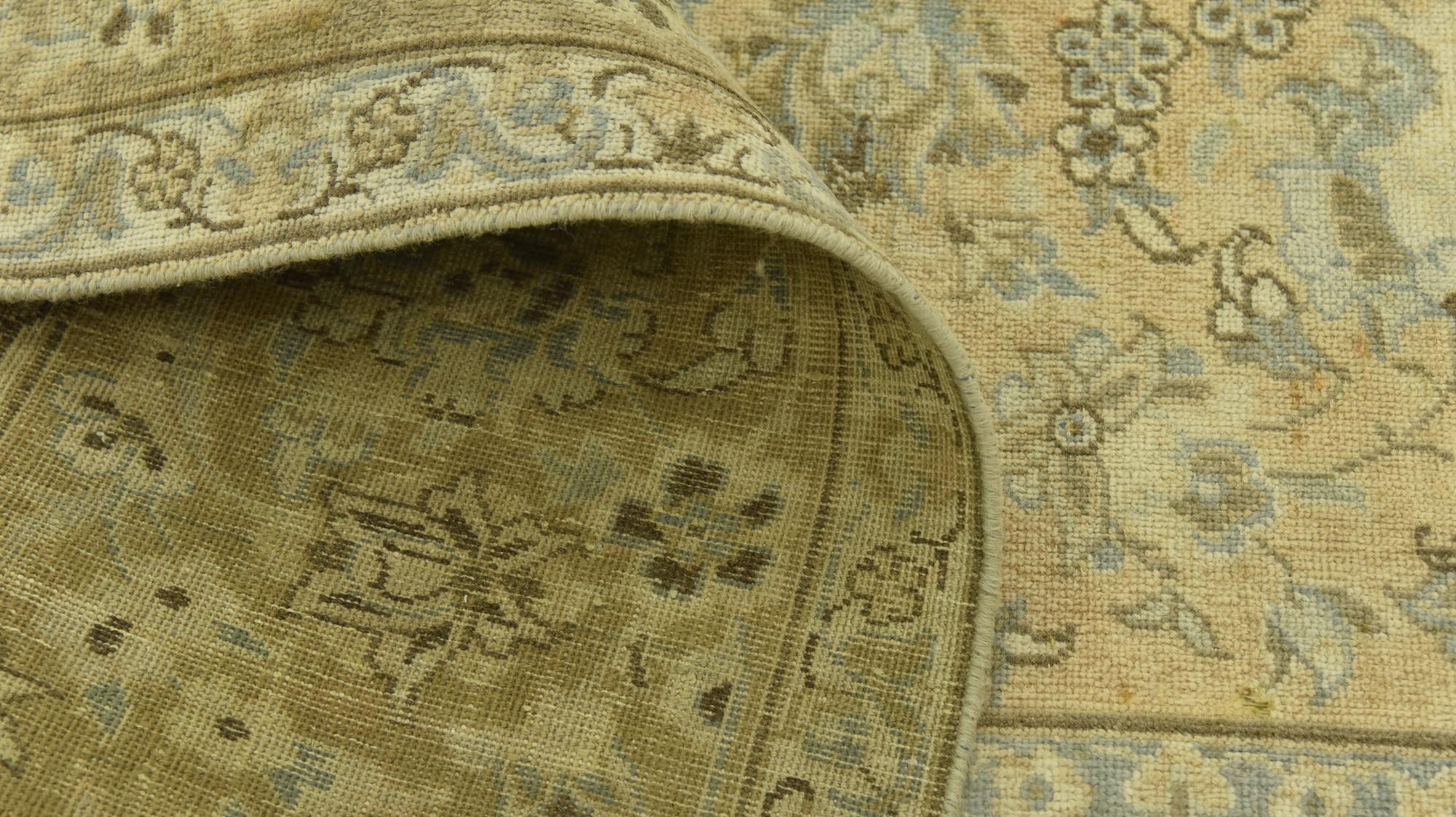 9' 3 x 12' 6 Hand Knotted Ultra Vintage Persian Wool Rug