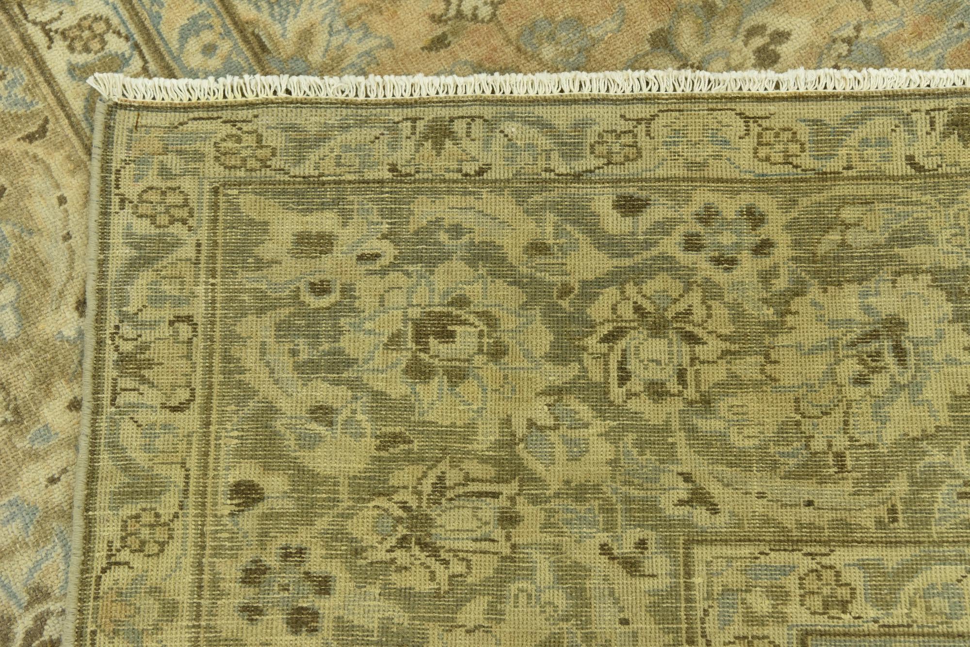 9' 3 x 12' 6 Hand Knotted Ultra Vintage Persian Wool Rug