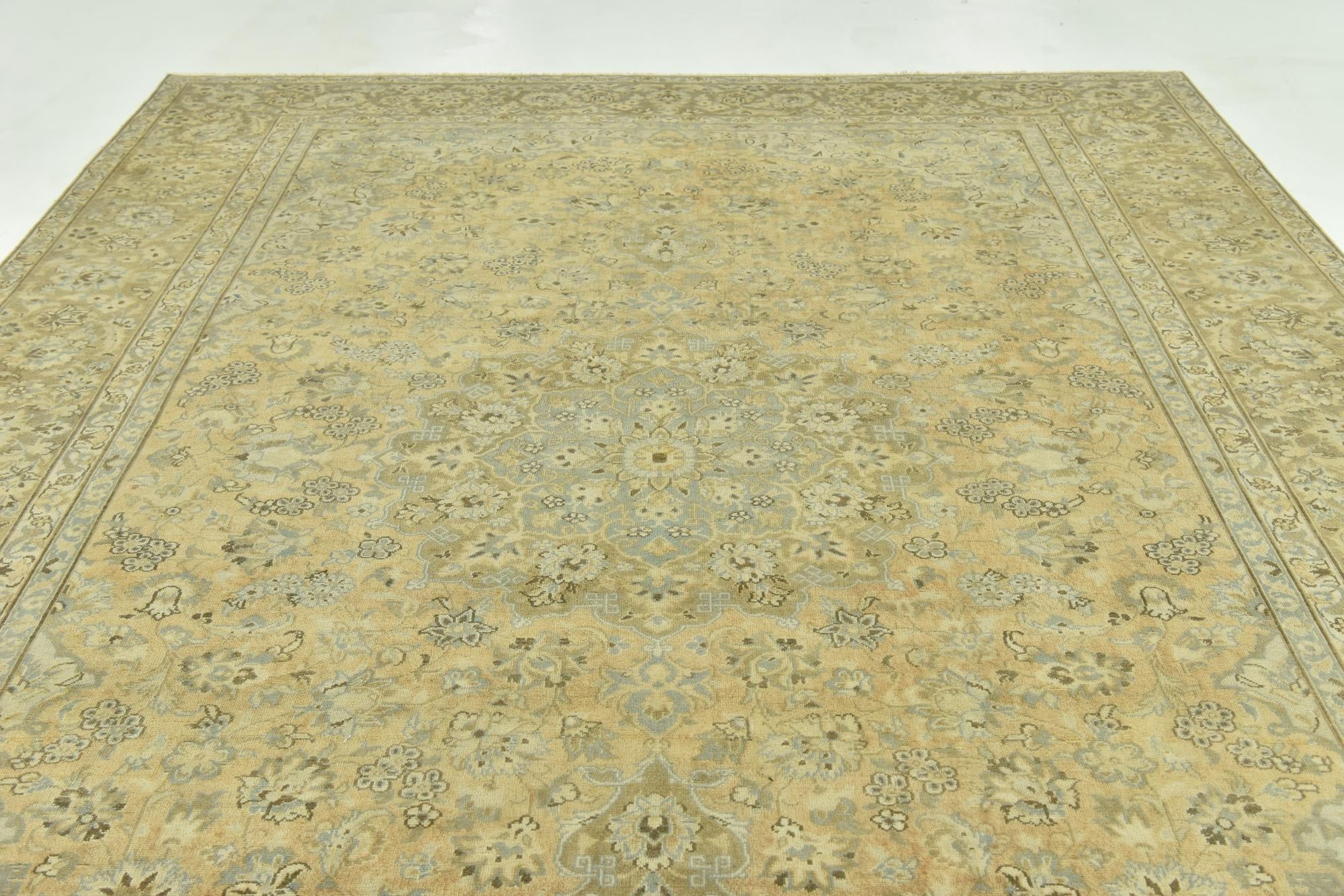 9' 3 x 12' 6 Hand Knotted Ultra Vintage Persian Wool Rug