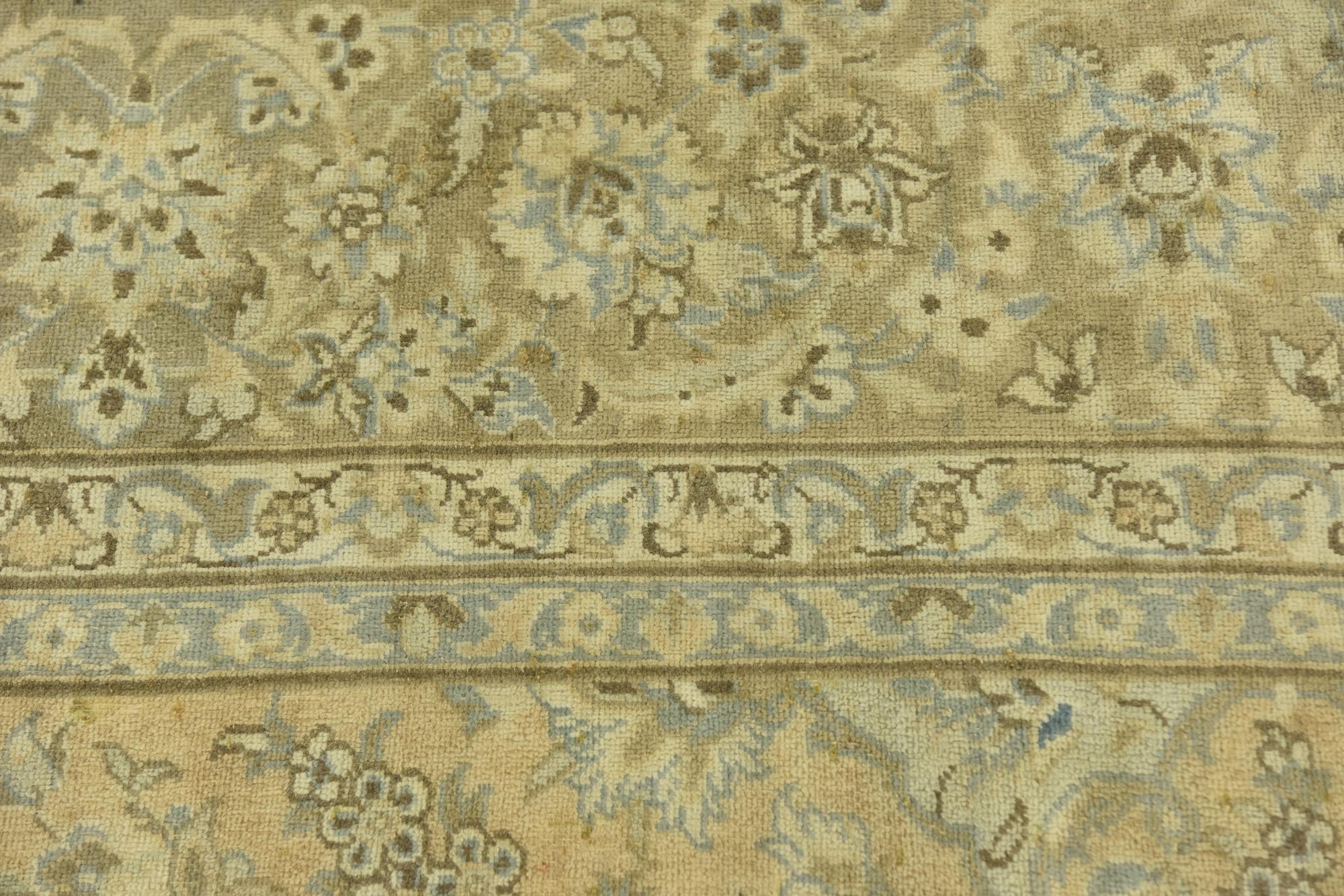 9' 3 x 12' 6 Hand Knotted Ultra Vintage Persian Wool Rug
