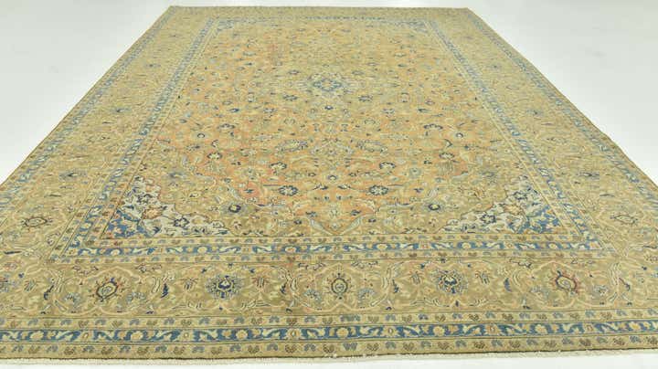 9' 6 x 13' Hand Knotted Ultra Vintage Persian Wool Rug