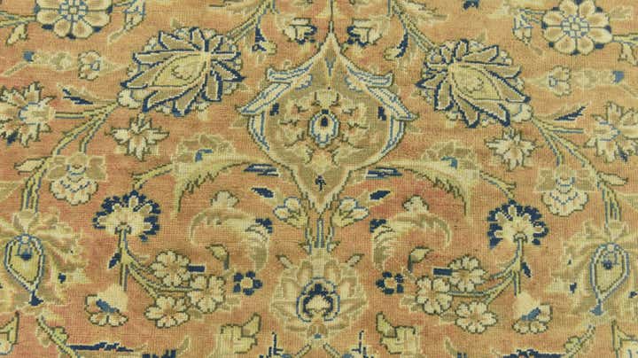 9' 6 x 13' Hand Knotted Ultra Vintage Persian Wool Rug