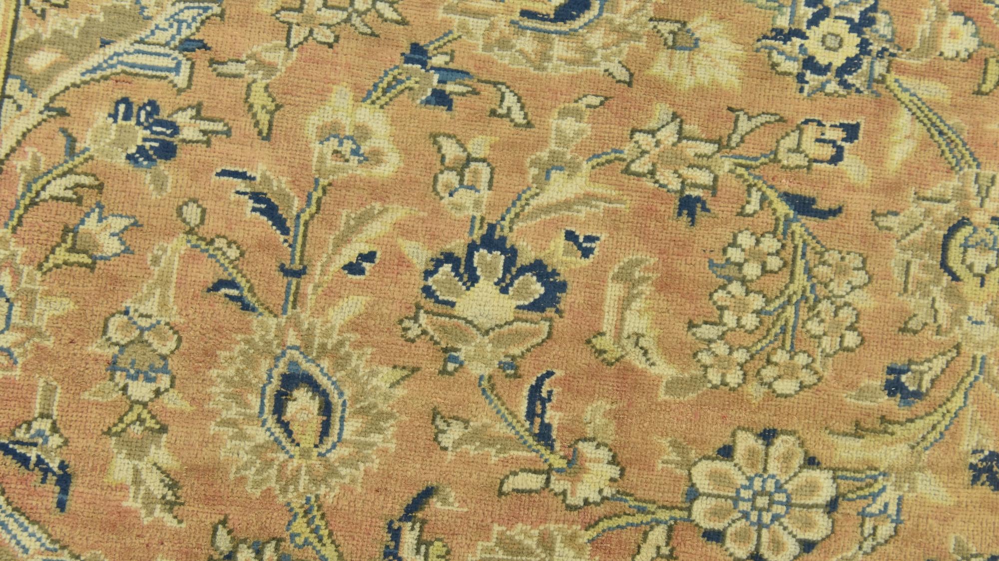 9' 6 x 13' Hand Knotted Ultra Vintage Persian Wool Rug