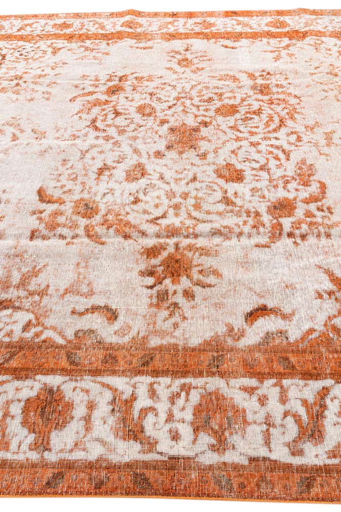 9' 6 x 12' 5 Hand Knotted Ultra Vintage Persian Wool Rug