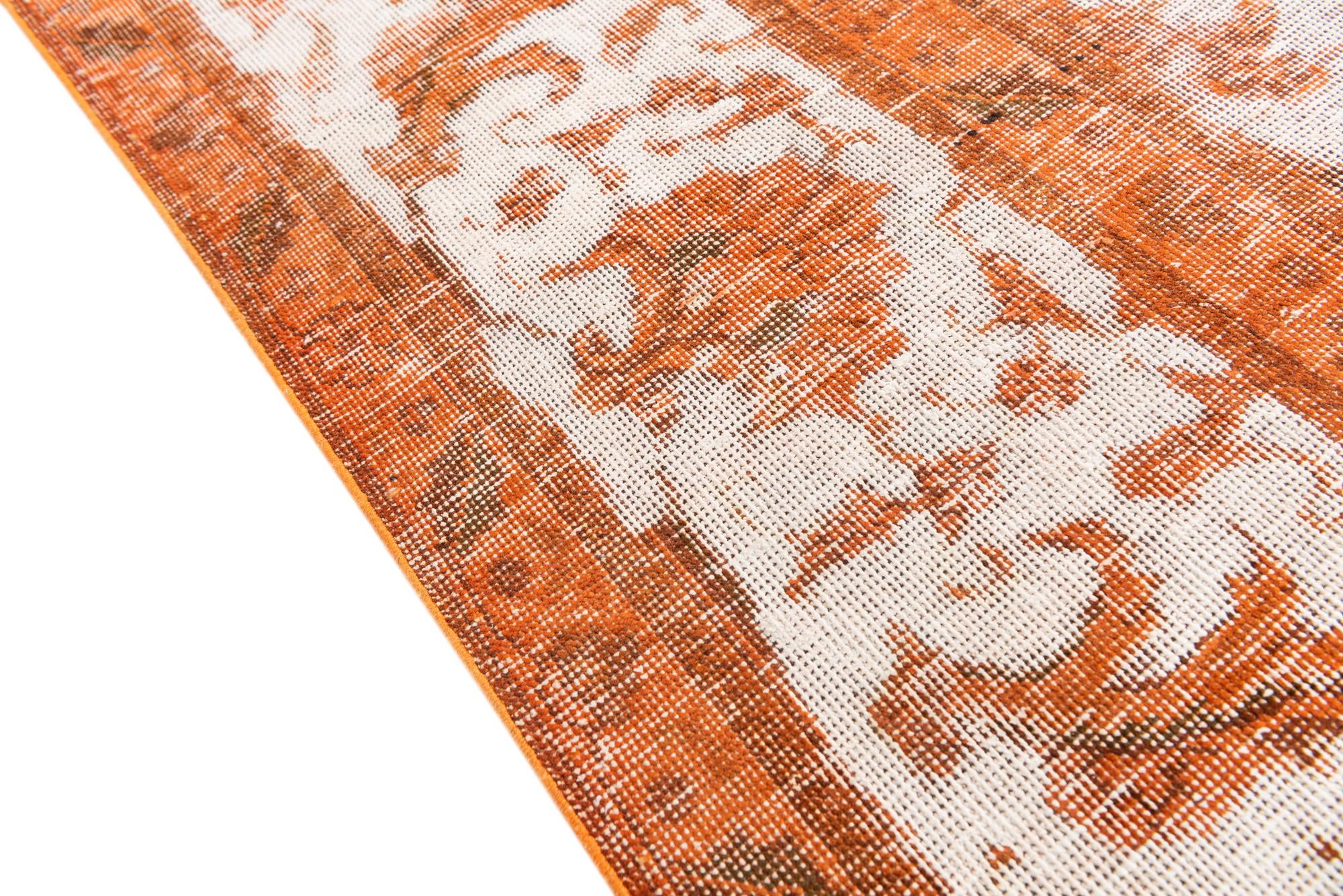 9' 6 x 12' 5 Hand Knotted Ultra Vintage Persian Wool Rug