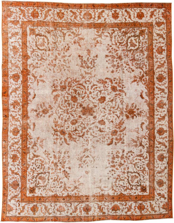 Detail image of 9' 6 x 12' 5 Hand Knotted Ultra Vintage Persian Wool Rug