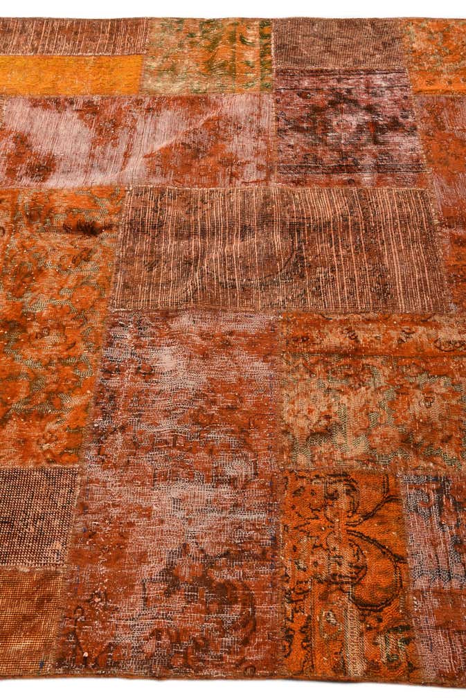 5' 8 x 8' Hand Knotted Ultra Vintage Persian Wool Rug
