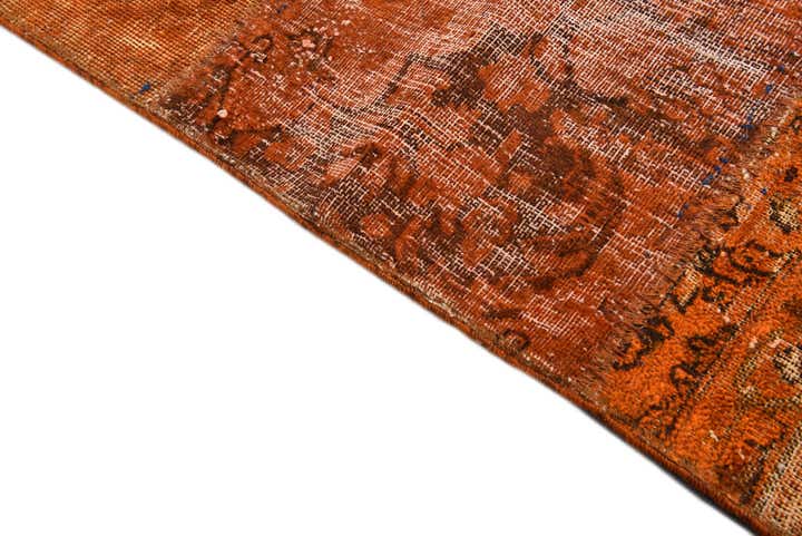 5' 8 x 8' Hand Knotted Ultra Vintage Persian Wool Rug