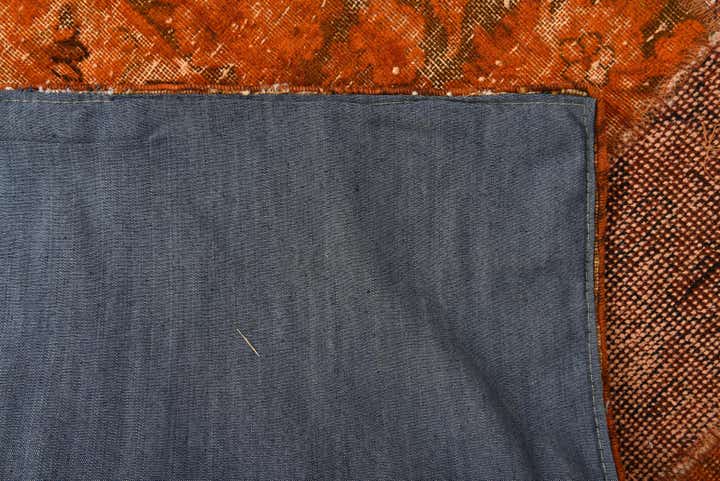 5' 8 x 8' Hand Knotted Ultra Vintage Persian Wool Rug