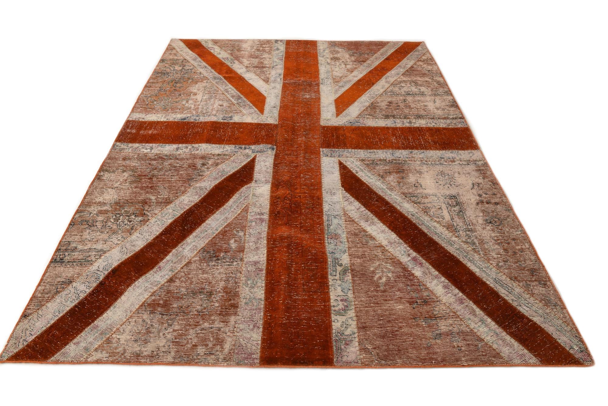 6' 8 x 9' 11 Hand Knotted Ultra Vintage Persian Wool Rug