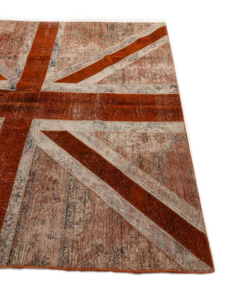 Detail image of 6' 8 x 9' 11  Hand Knotted Ultra Vintage Persian Wool Rug