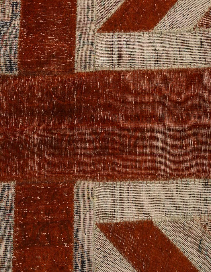 Detail image of 6' 8 x 9' 11  Hand Knotted Ultra Vintage Persian Wool Rug