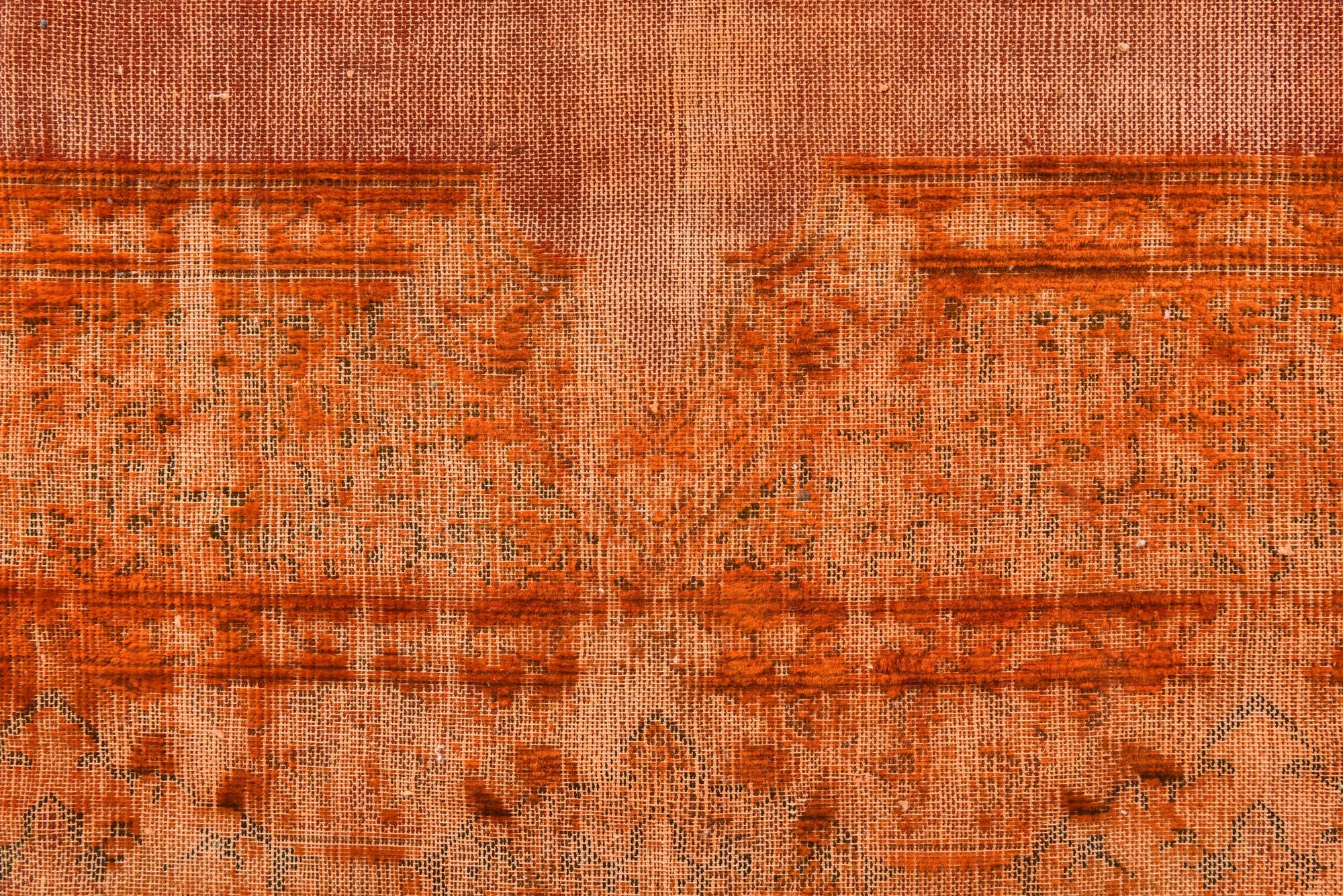 6' 7 x 12' 2 Hand Knotted Ultra Vintage Persian Wool Rug