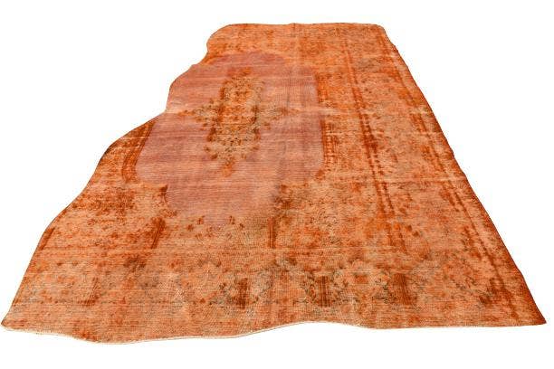 Detail image of 6' 7 x 12' 2 Hand Knotted Ultra Vintage Persian Wool Rug