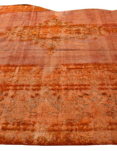 Detail image of 6' 7 x 12' 2  Hand Knotted Ultra Vintage Persian Wool Rug