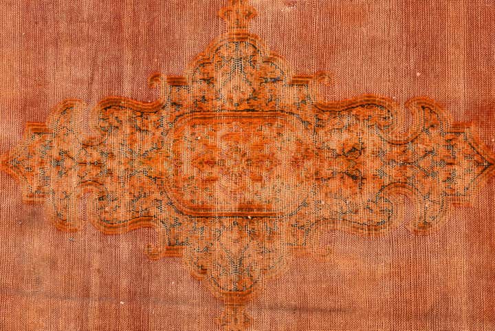 6' 7 x 12' 2 Hand Knotted Ultra Vintage Persian Wool Rug