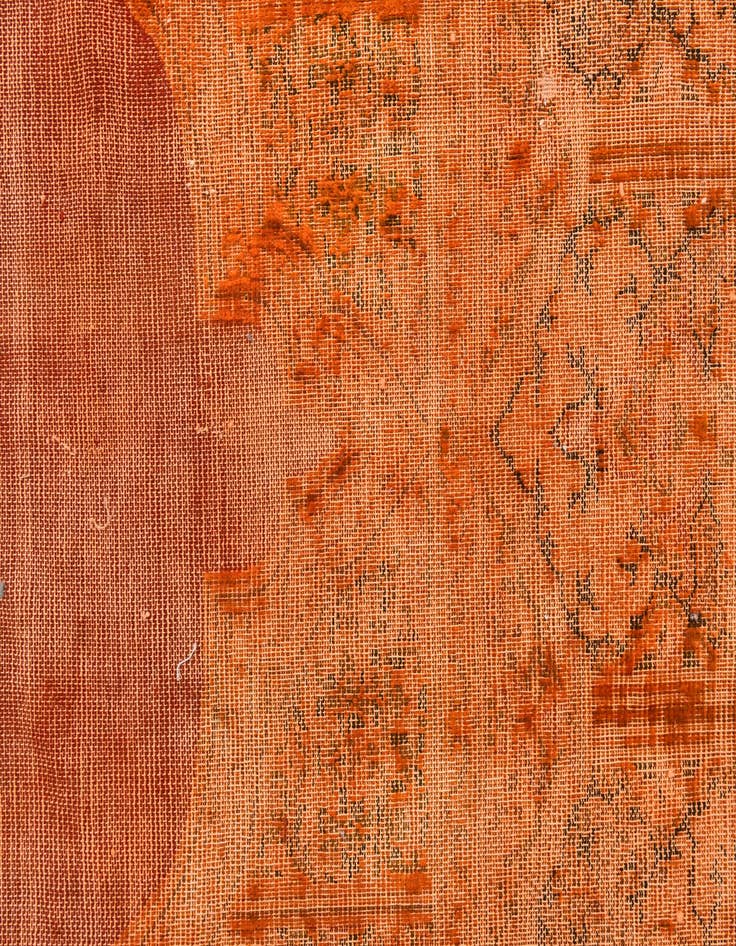 Detail image of 6' 7 x 12' 2  Hand Knotted Ultra Vintage Persian Wool Rug