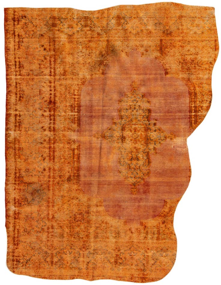 Detail image of 6' 7 x 12' 2 Hand Knotted Ultra Vintage Persian Wool Rug