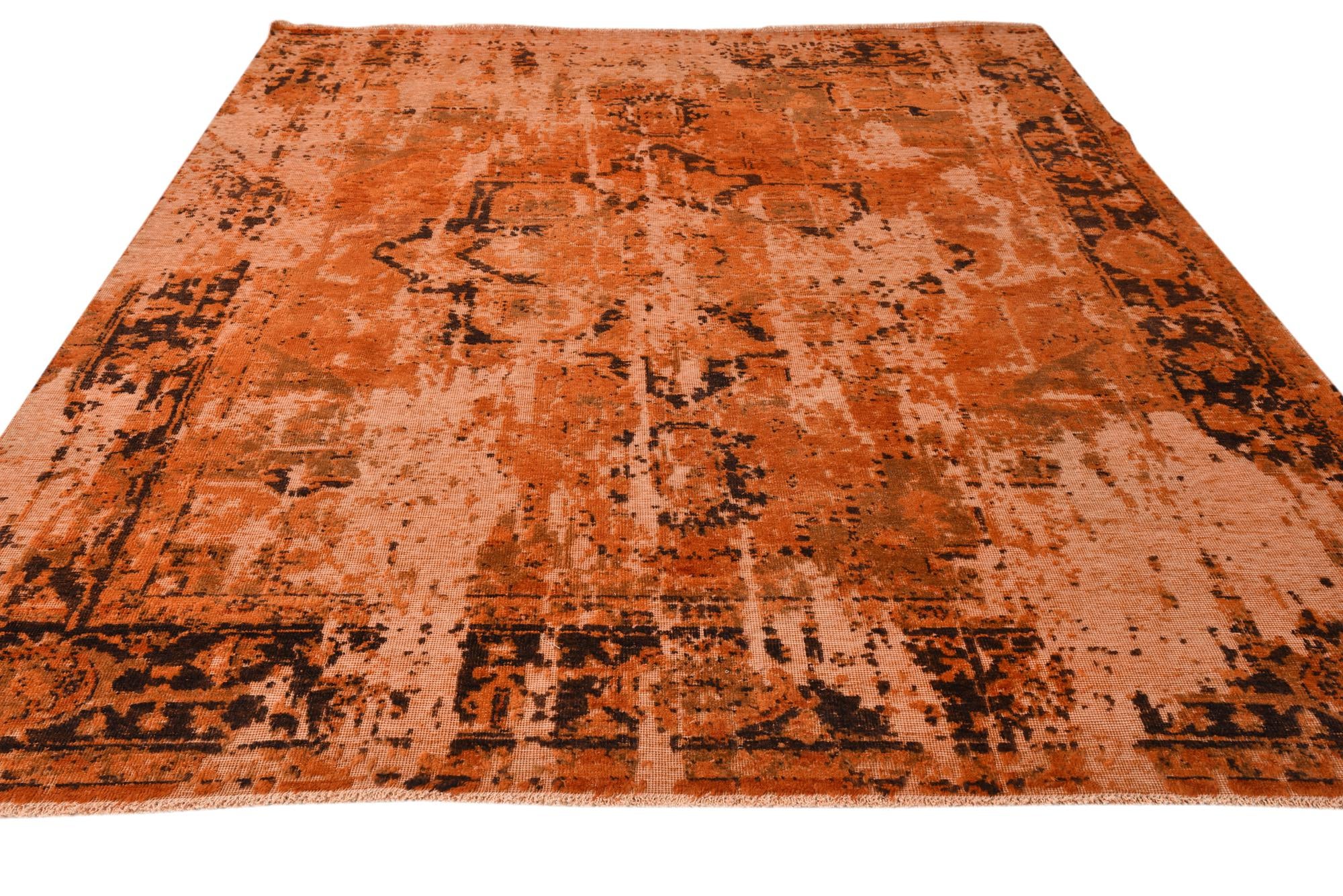 7' 11 x 10' Hand Knotted Ultra Vintage Persian Wool Rug