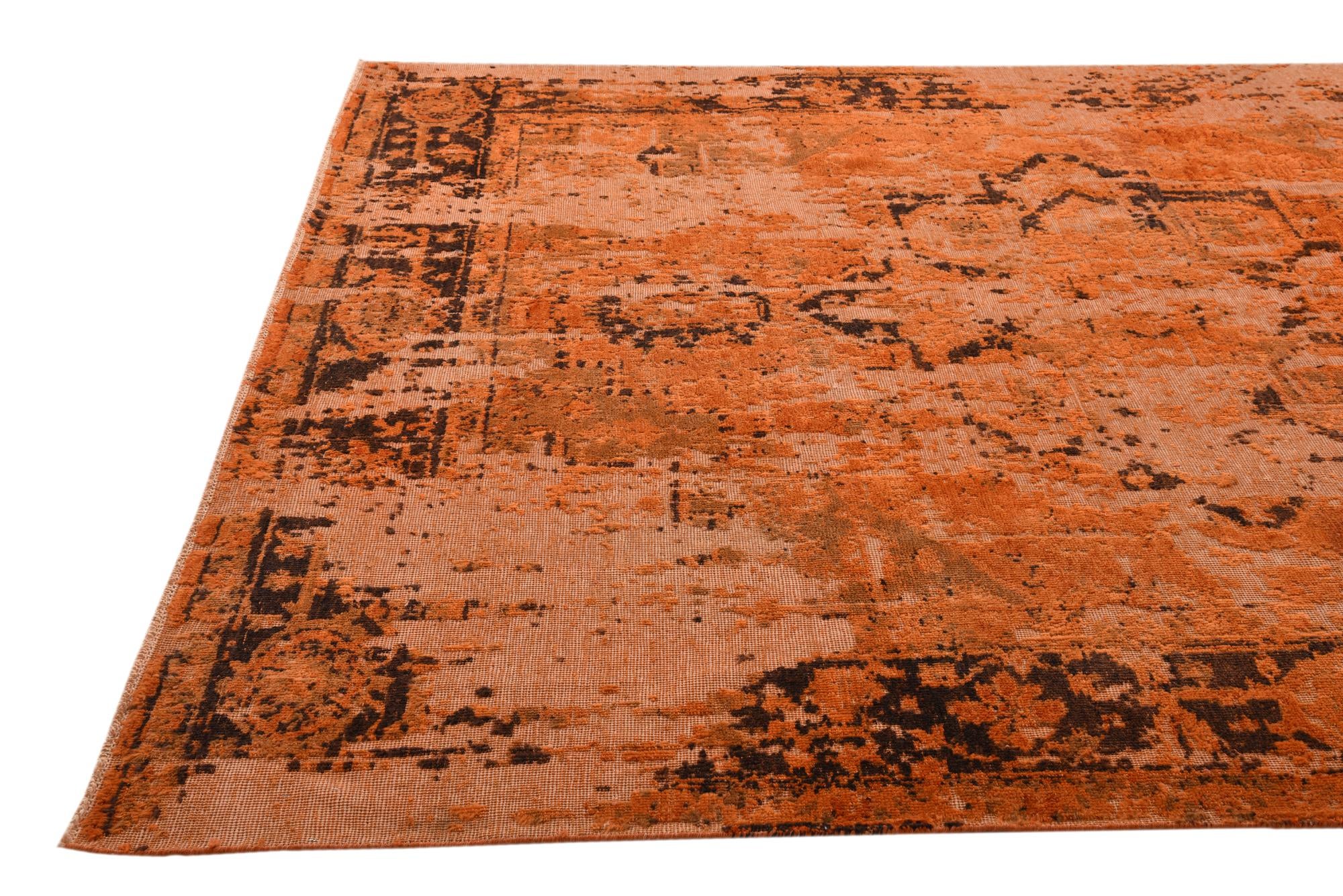 7' 11 x 10' Hand Knotted Ultra Vintage Persian Wool Rug
