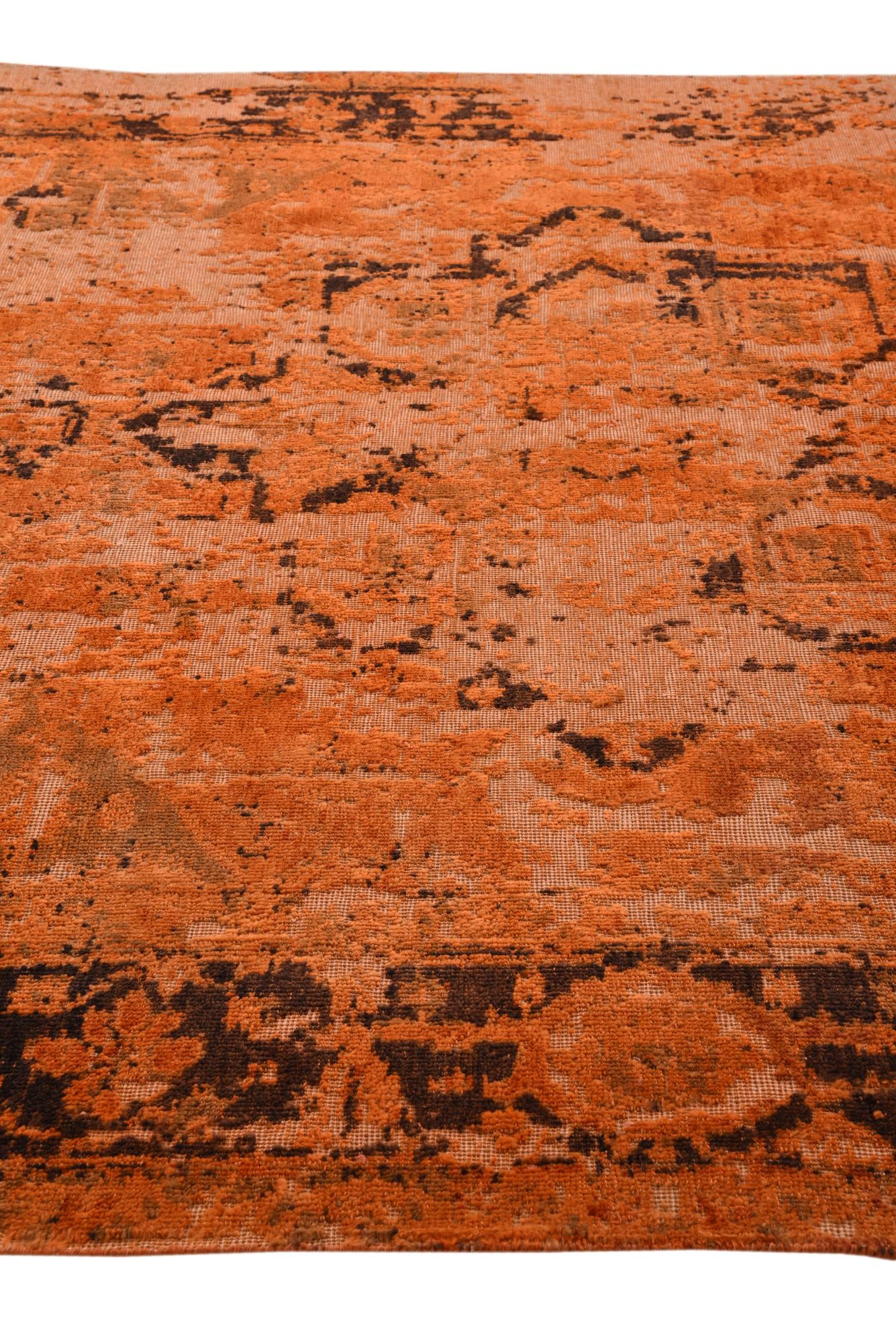 7' 11 x 10' Hand Knotted Ultra Vintage Persian Wool Rug