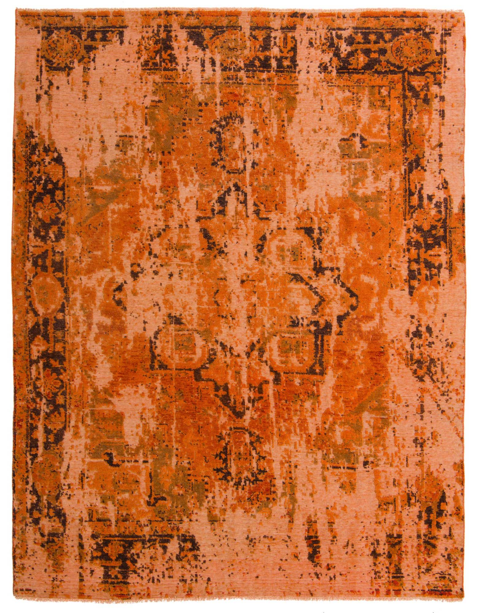 Primary image 7' 11 x 10'  Hand Knotted Ultra Vintage Persian Wool Rug