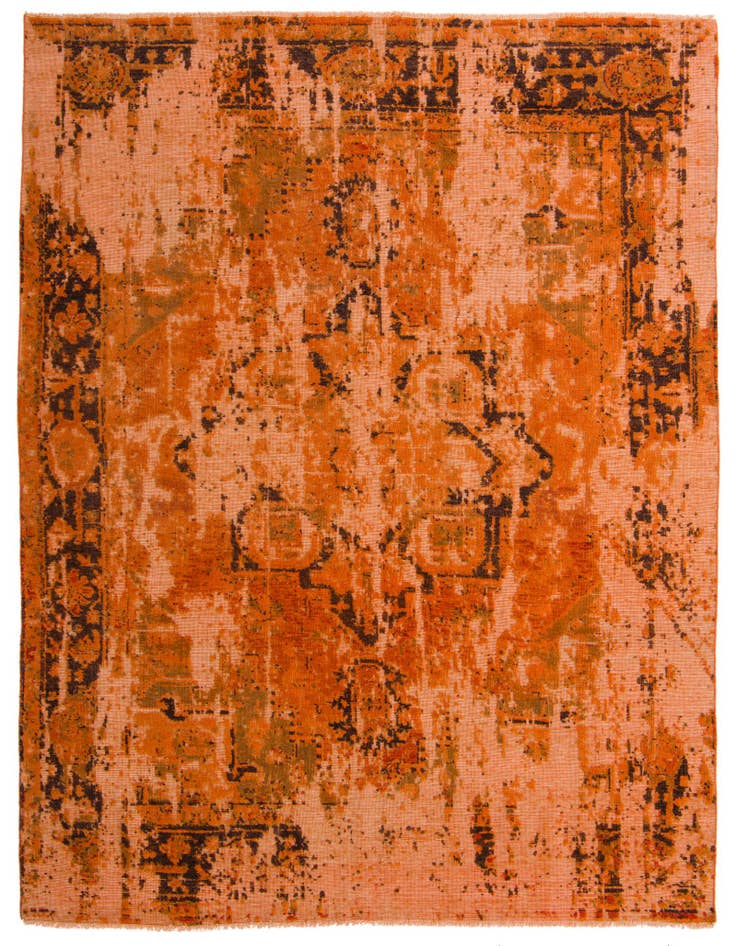Detail image of 7' 11 x 10' Hand Knotted Ultra Vintage Persian Wool Rug