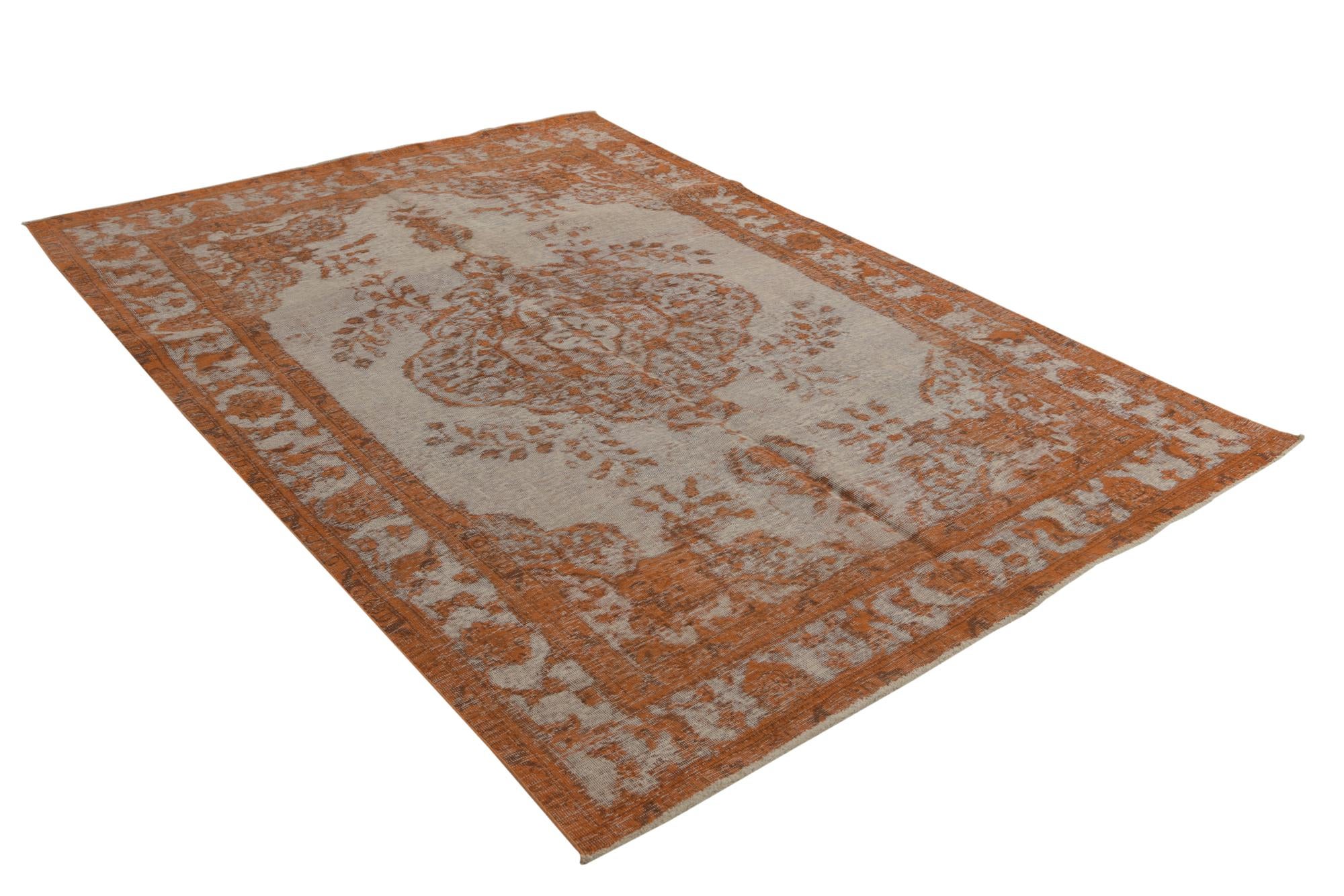 6' 6 x 9' 7 Hand Knotted Ultra Vintage Persian Wool Rug