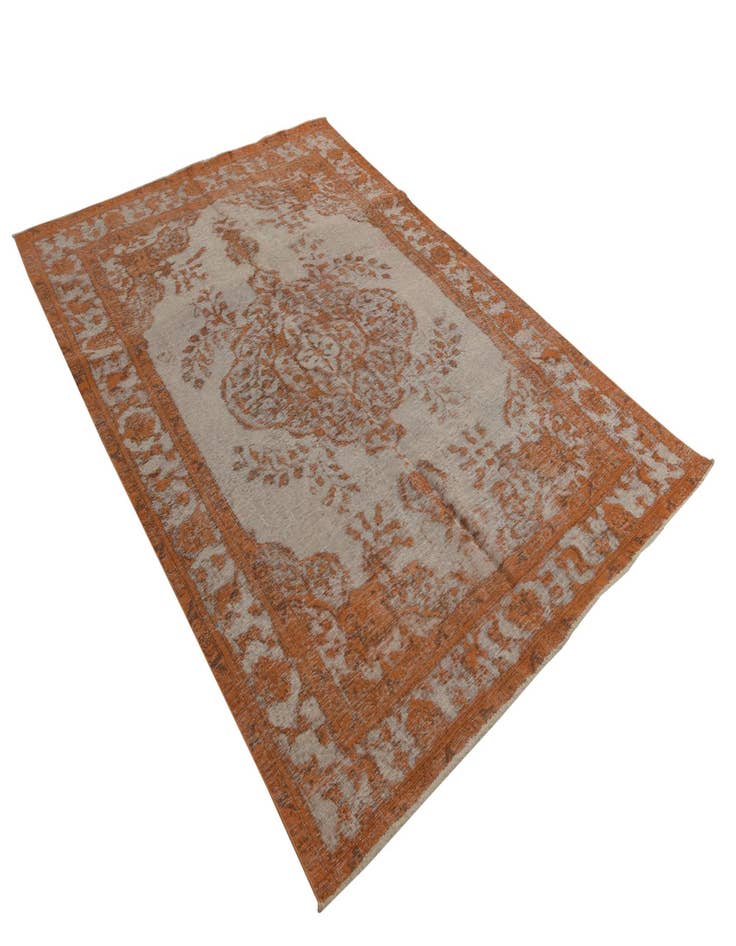 Detail image of 6' 6 x 9' 7  Hand Knotted Ultra Vintage Persian Wool Rug