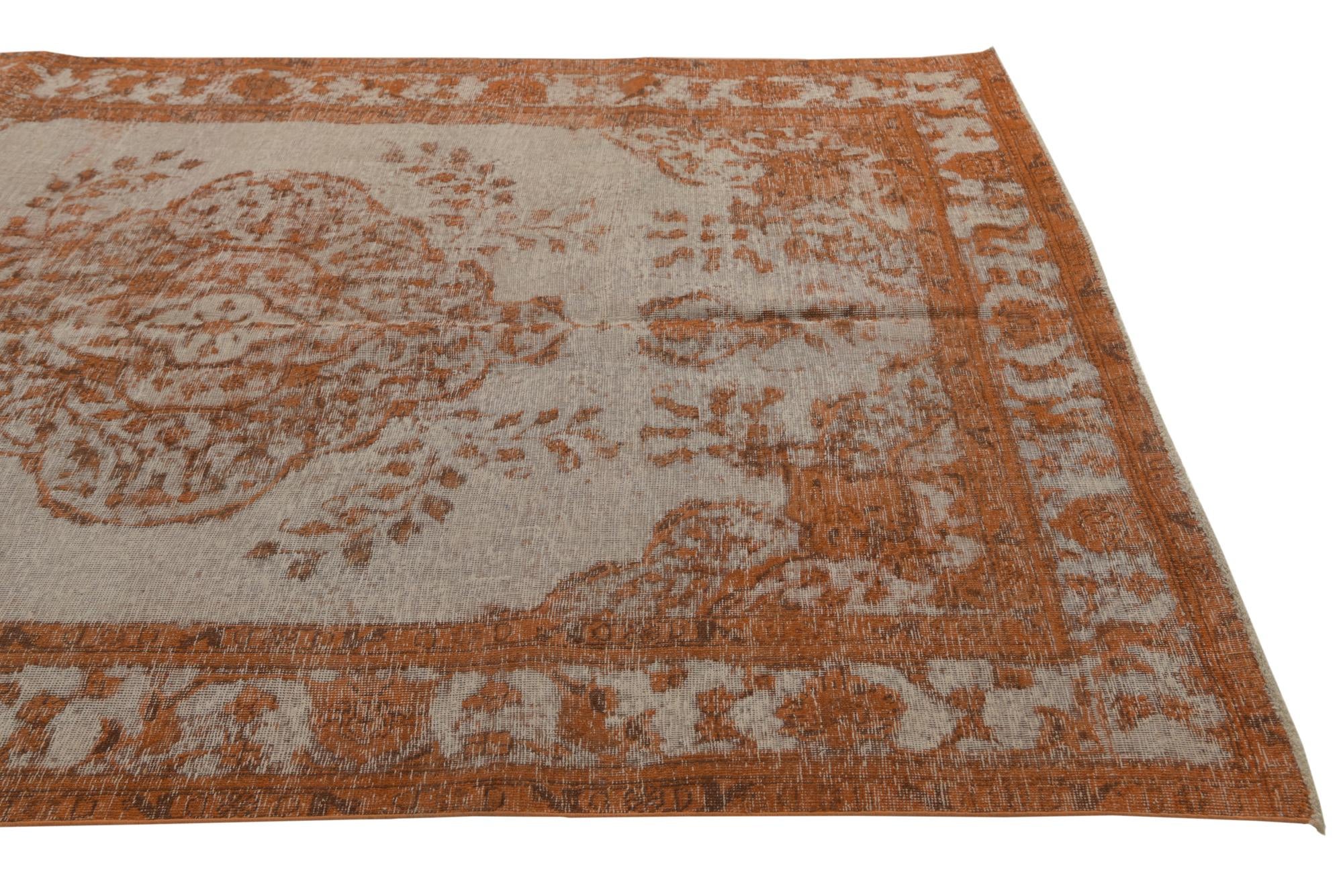 6' 6 x 9' 7 Hand Knotted Ultra Vintage Persian Wool Rug