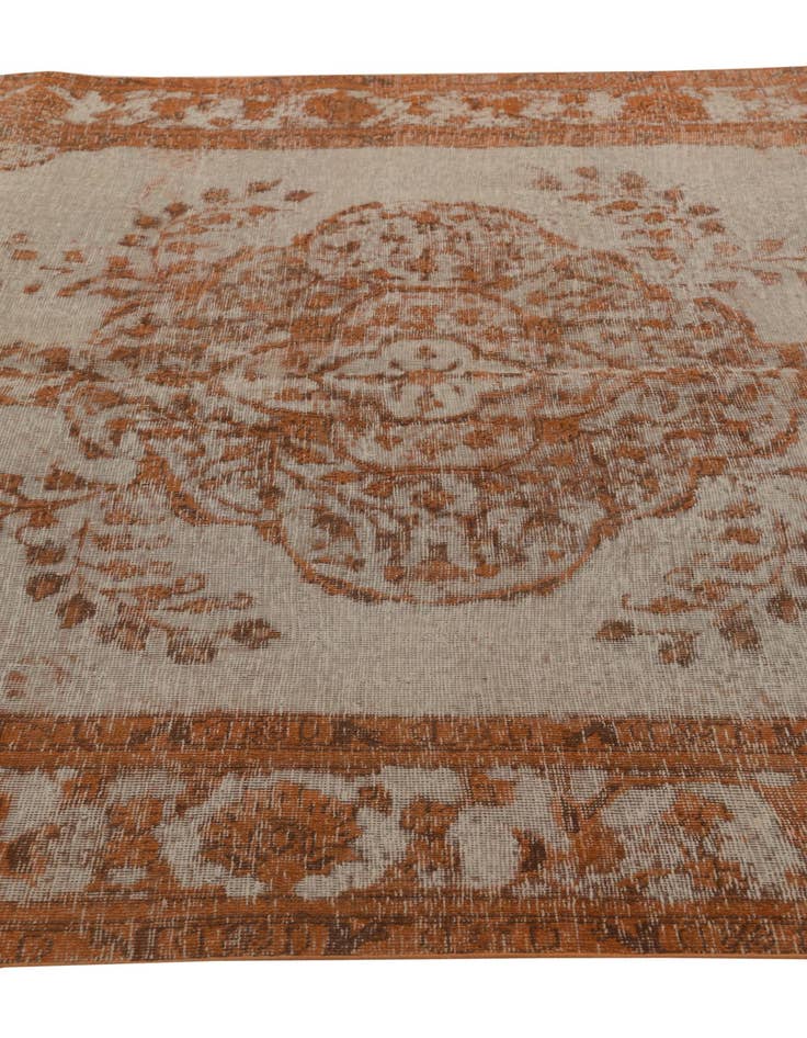 Detail image of 6' 6 x 9' 7  Hand Knotted Ultra Vintage Persian Wool Rug
