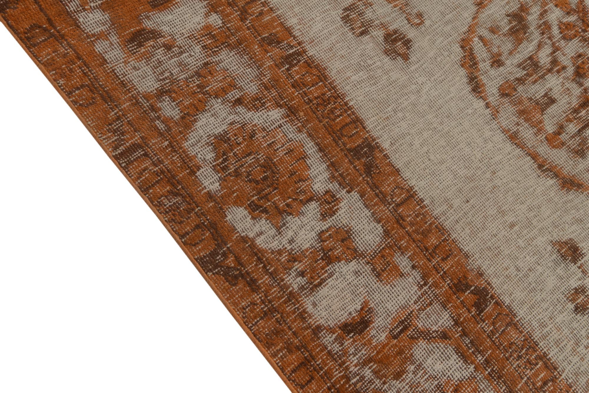 6' 6 x 9' 7 Hand Knotted Ultra Vintage Persian Wool Rug