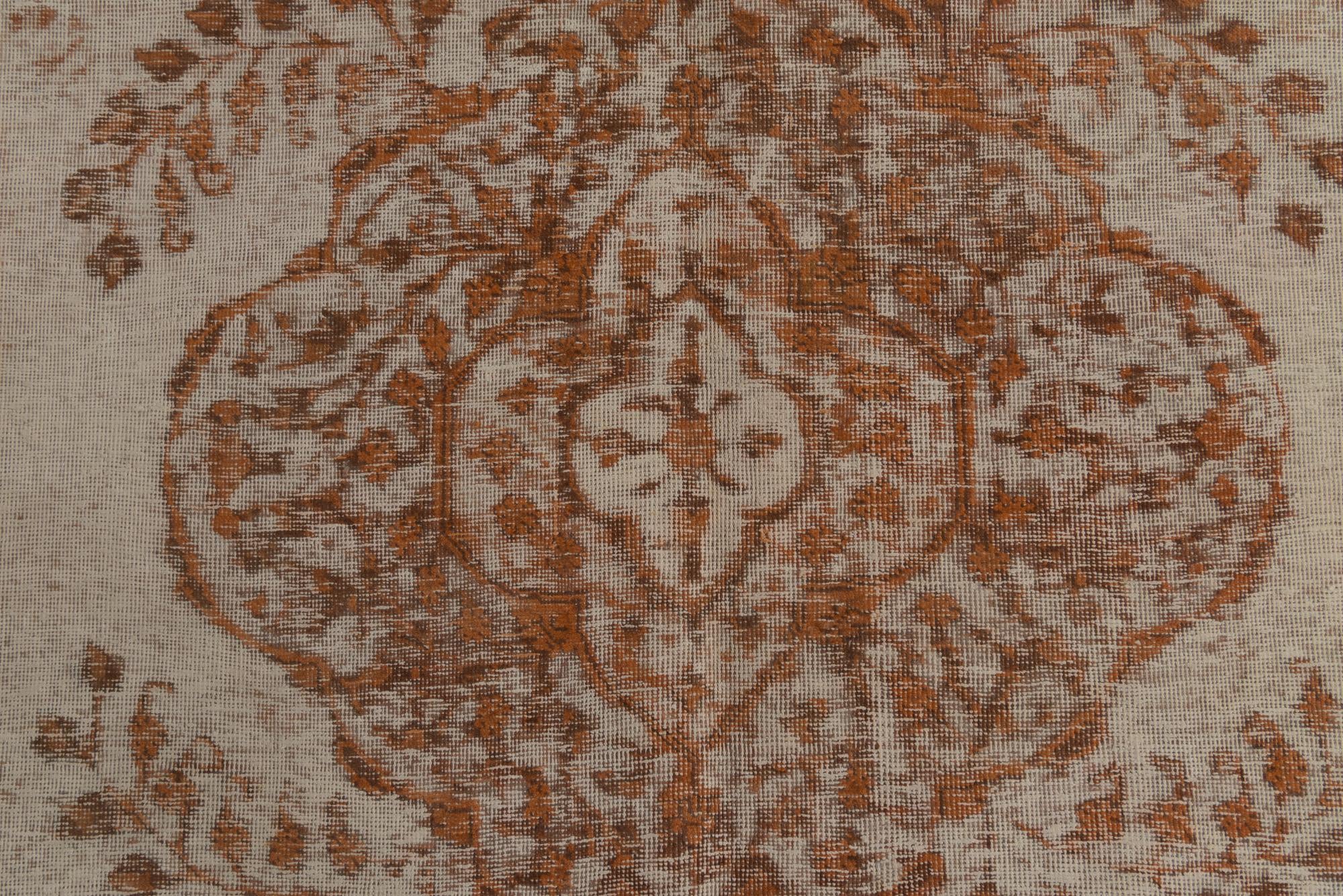 6' 6 x 9' 7 Hand Knotted Ultra Vintage Persian Wool Rug