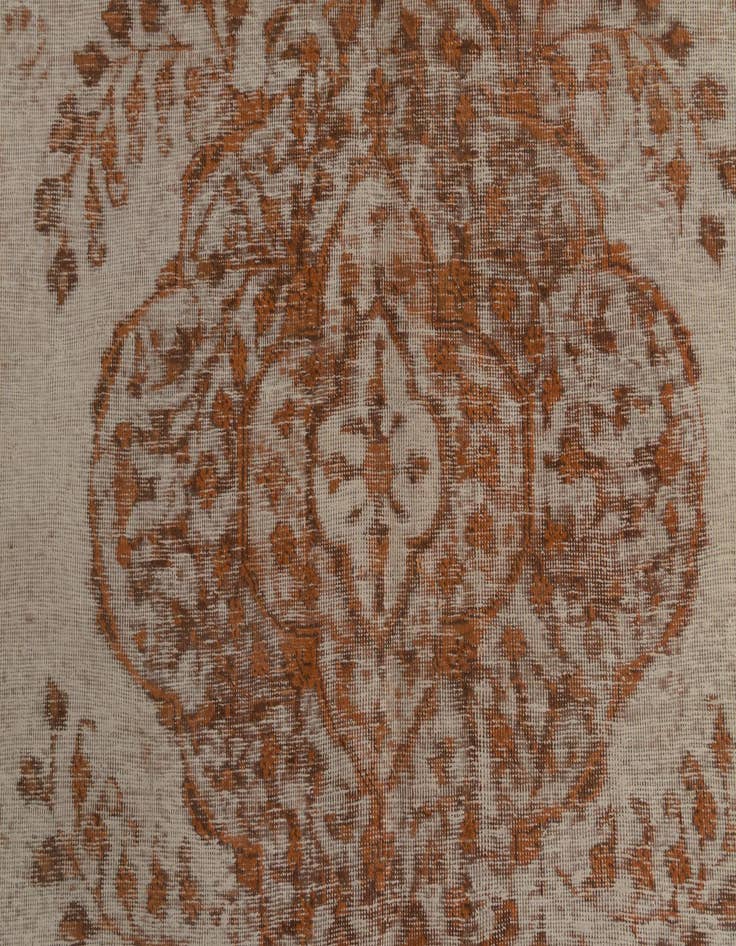 Detail image of 6' 6 x 9' 7  Hand Knotted Ultra Vintage Persian Wool Rug