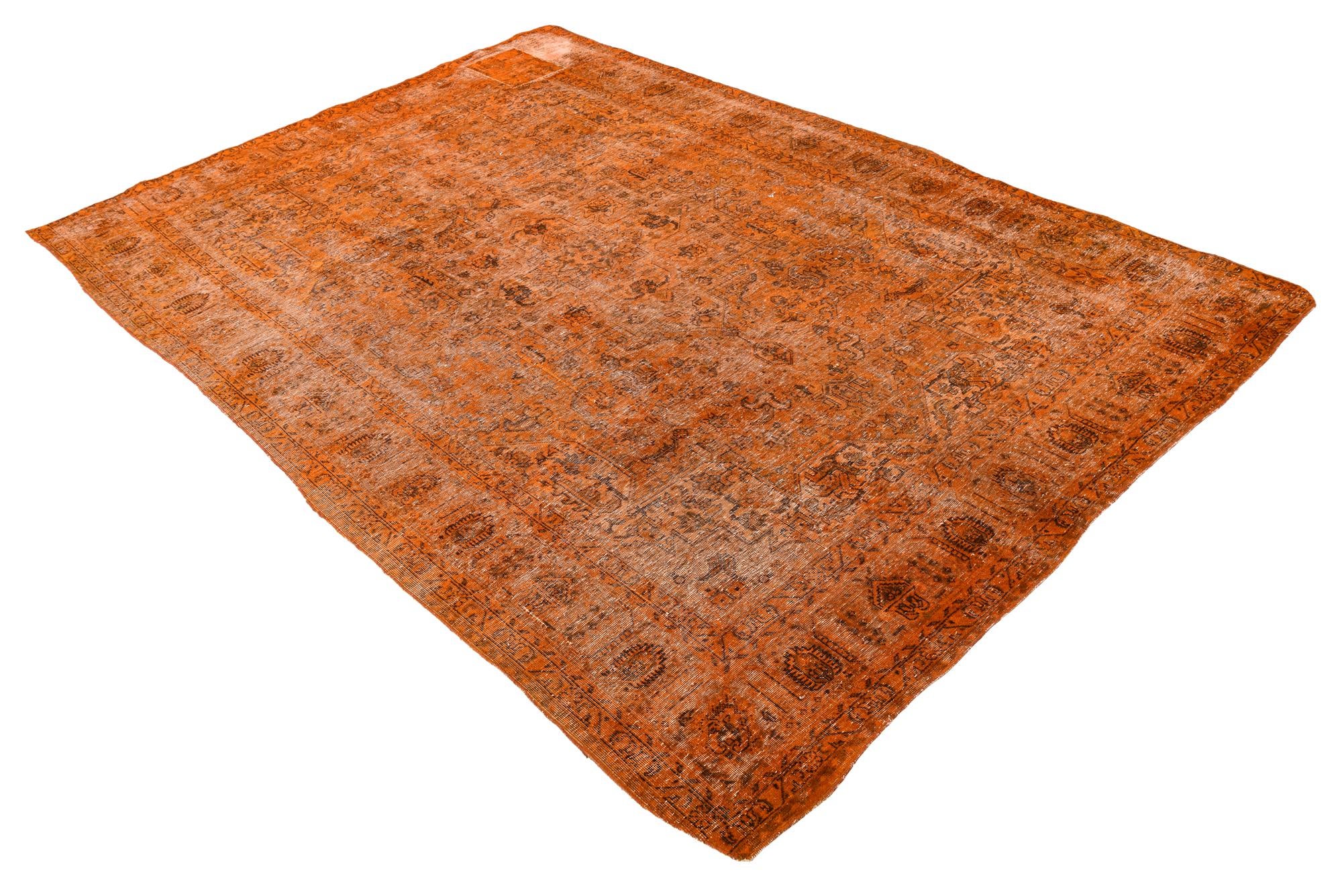 6' 6 x 9' 6 Hand Knotted Ultra Vintage Persian Wool Rug