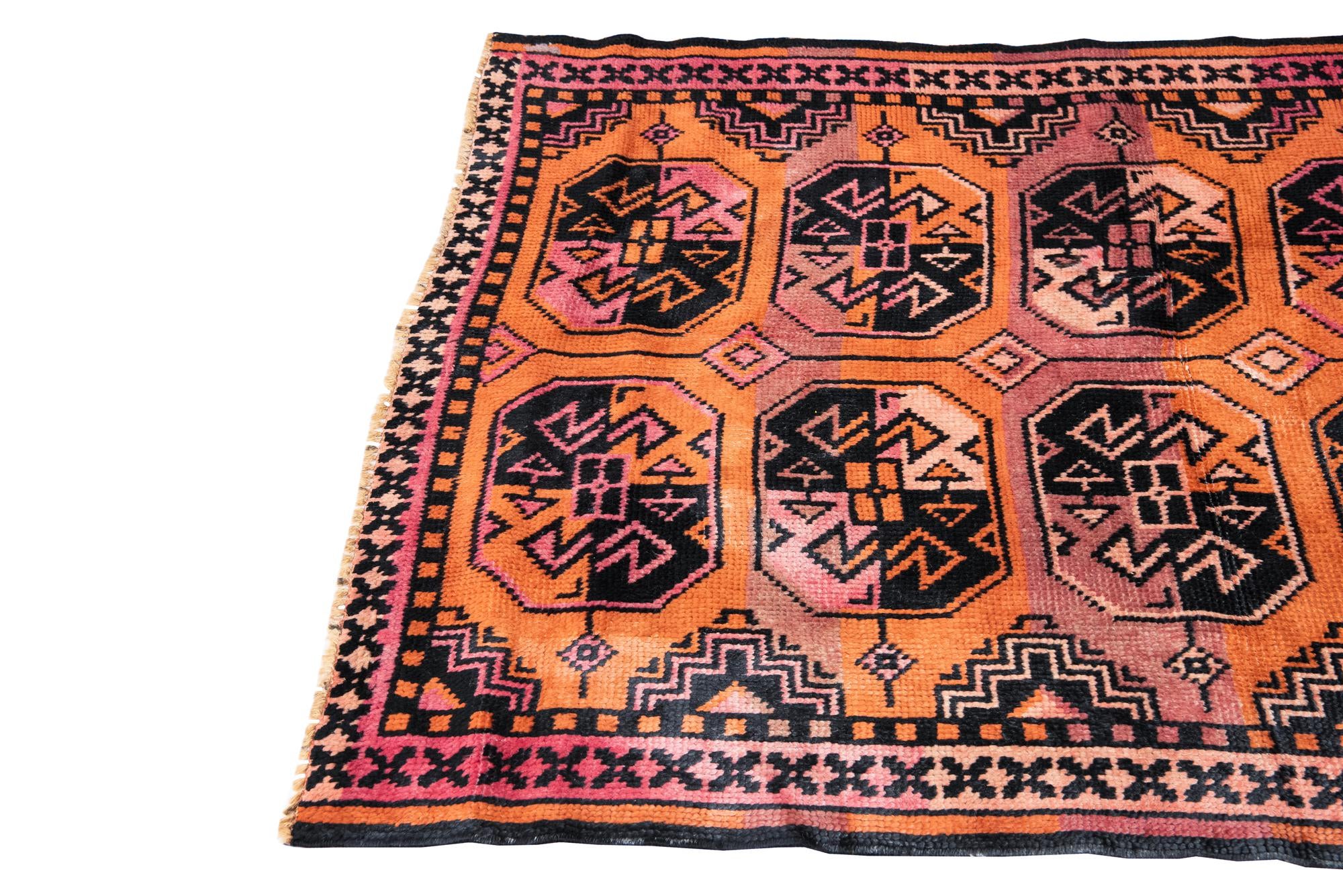 3' 8 x 5' 5 Hand Knotted Ultra Vintage Persian Wool Rug