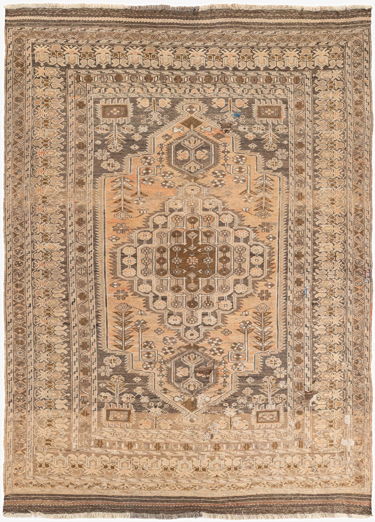 5' x 7'  Hand Knotted Ultra Vintage Persian Wool Rug