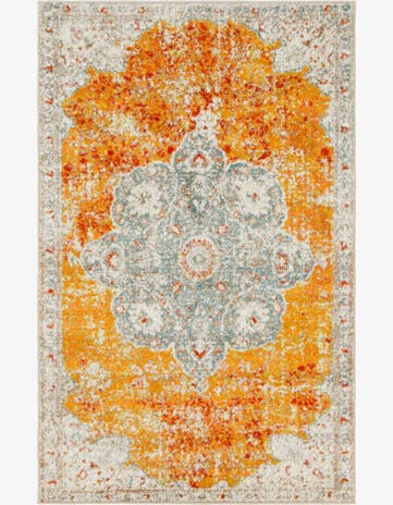 Orange Venice Rug