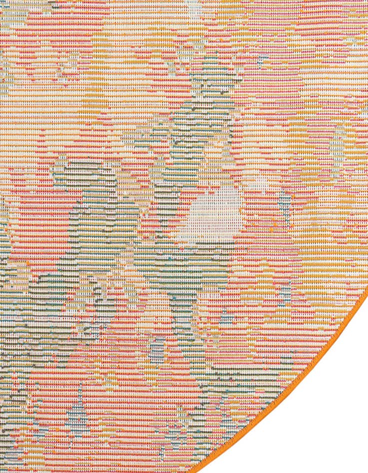 Detail image of 8' x 8'  Washable Barcelona Round Rug