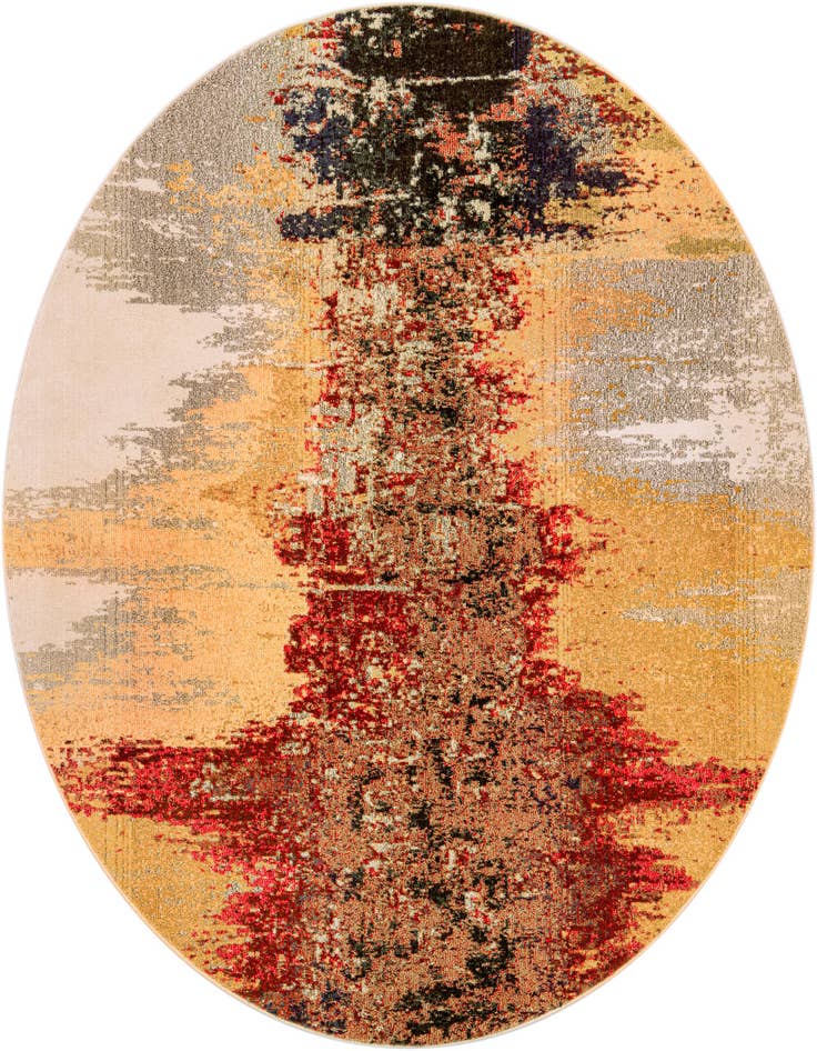 Detail image of 8' x 8' Washable Casablanca Round Rug