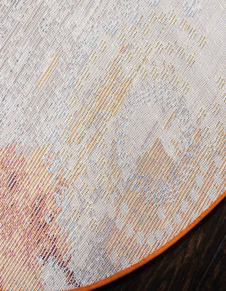 Detail image of 6' x 6'  Washable Casablanca Round Rug
