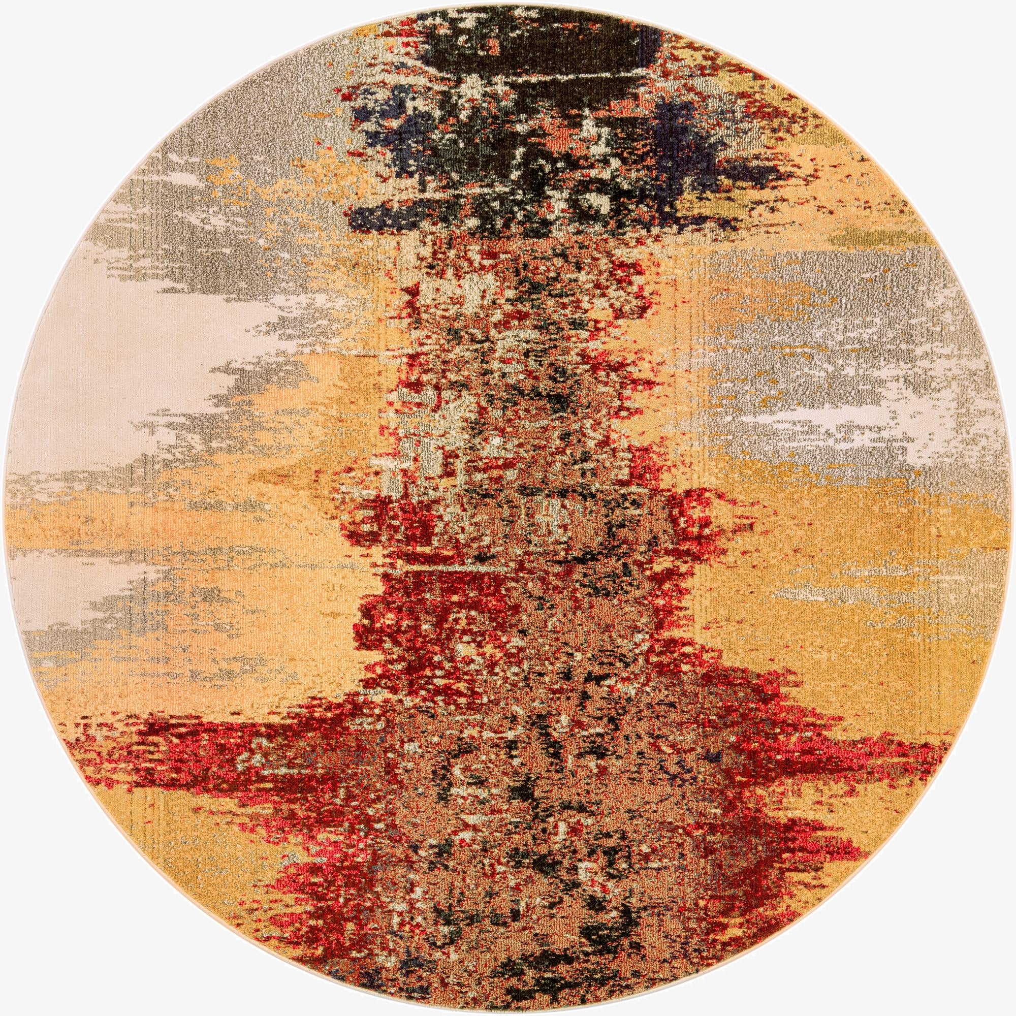 8' x 8'  Washable Casablanca Round Rug