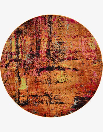 8' x 8' Washable Casablanca Round Rug